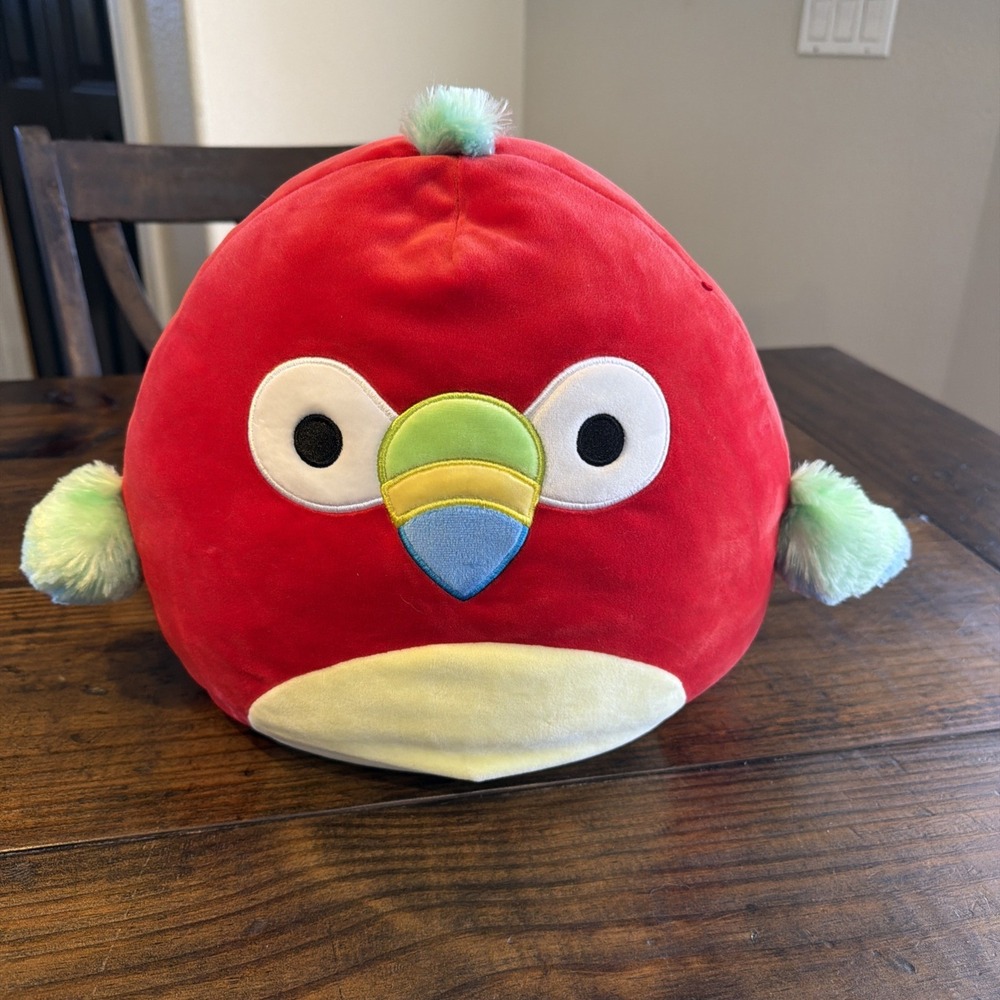 SQUISHMALLOW‎ Paco The Parrot Plush 12 Inch Pillow Toy 2020